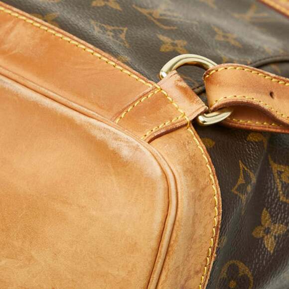 LOUIS VUITTON Authentic Brown Monogram Leather Backpack main image 11